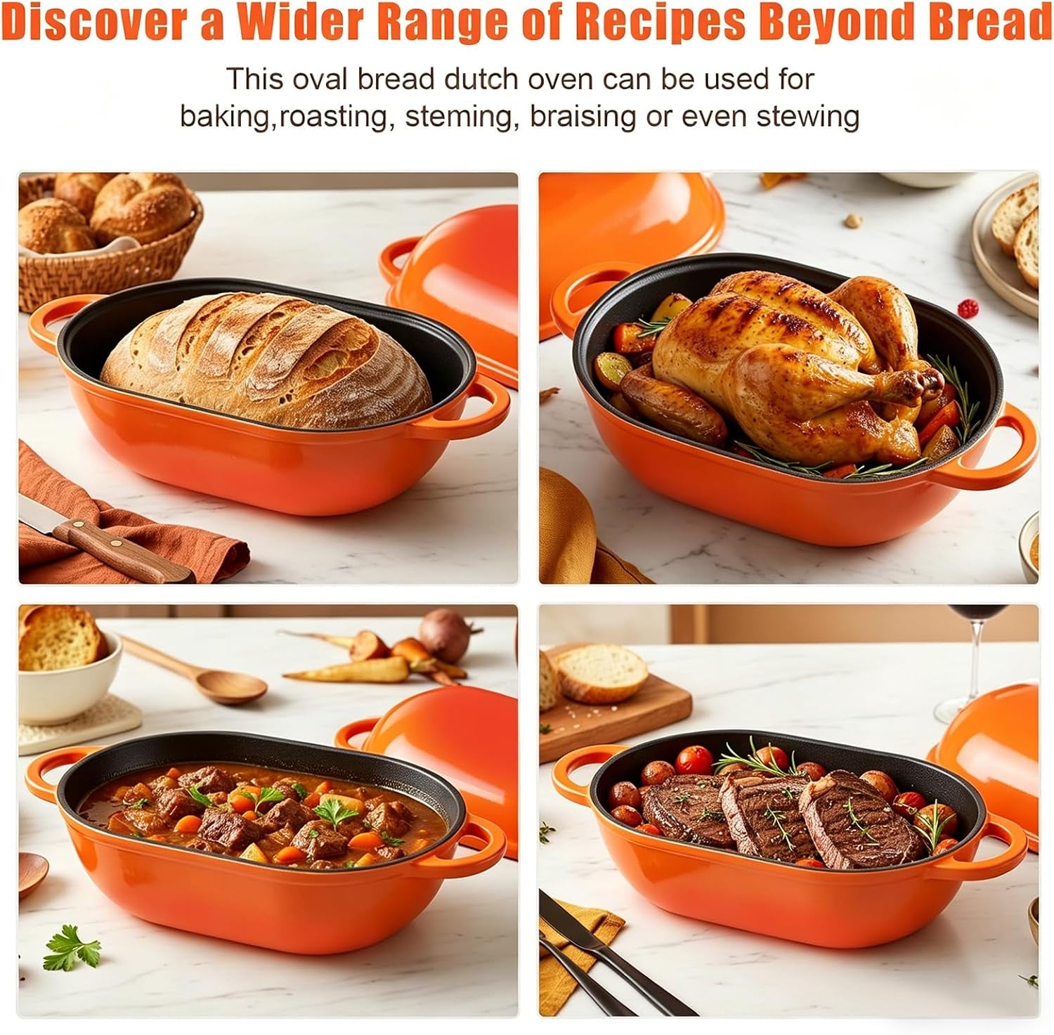 5-qt-enameled-cast-iron-sourdough-bread-oven-loaf-pan-with-lid-oval-dutch-oven-for-homemade-sourdough-bread-baking-oven-safe-up-to-500-f-meatloaf-pan-with-dome-lid-orange