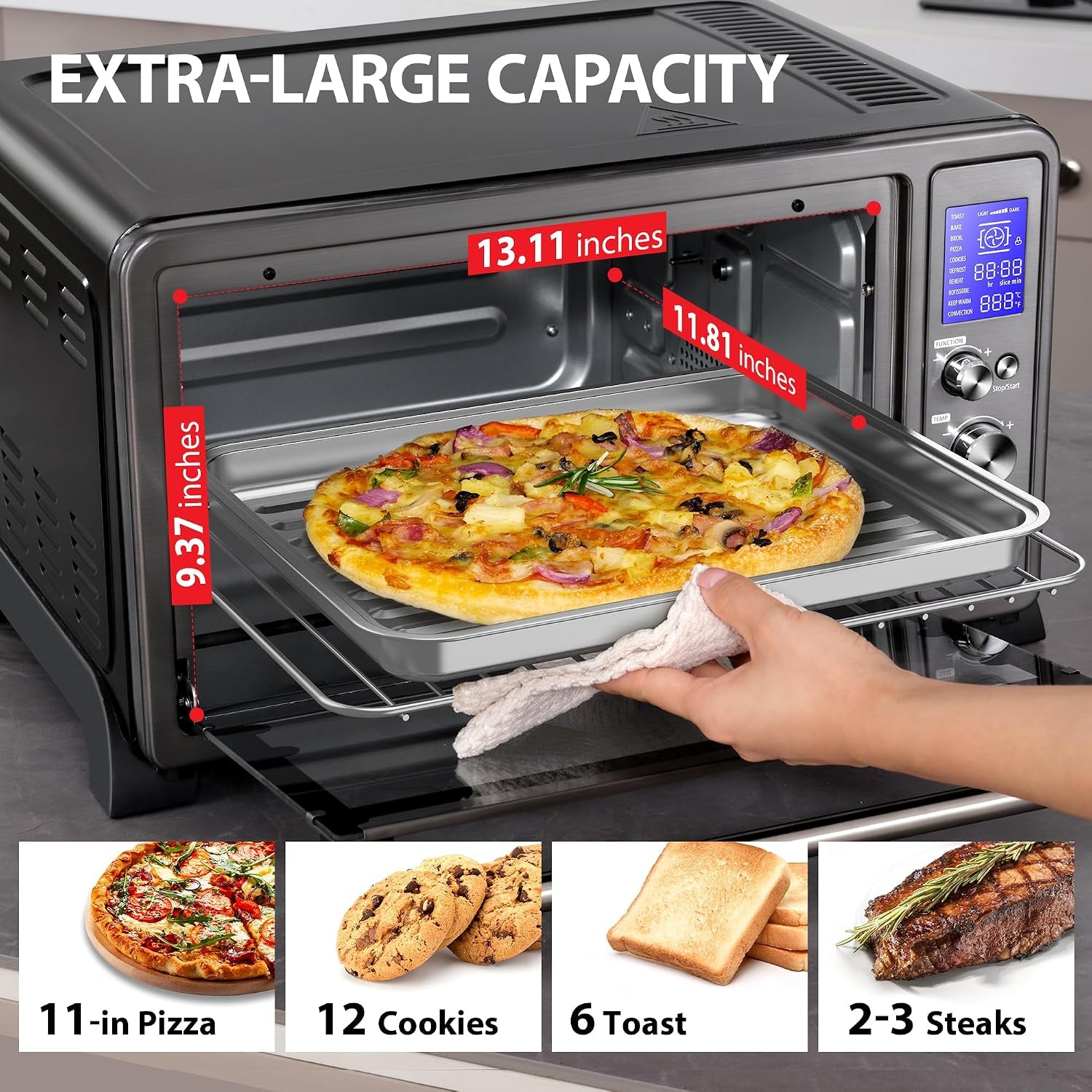 ac25cew-bs-large-6-slice-convection-toaster-oven-countertop-10-in-one-with-toast-pizza-and-rotisserie-1500w-black-stainless-steel-includes-6-accessories