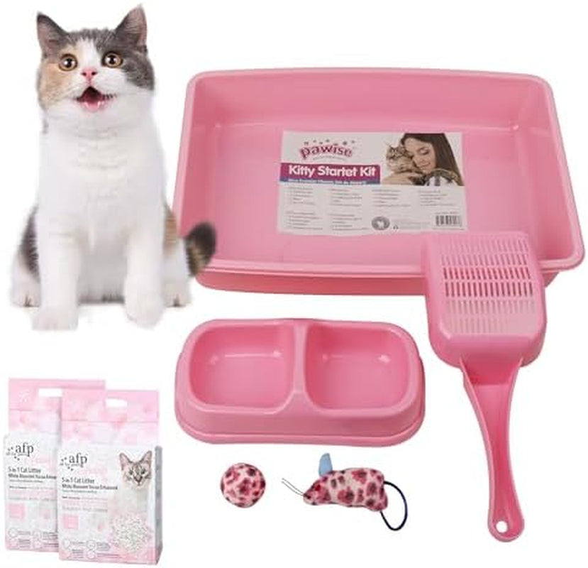 pawise-tofu-cat-litter-2-pack-and-pawise-small-cat-litter-box