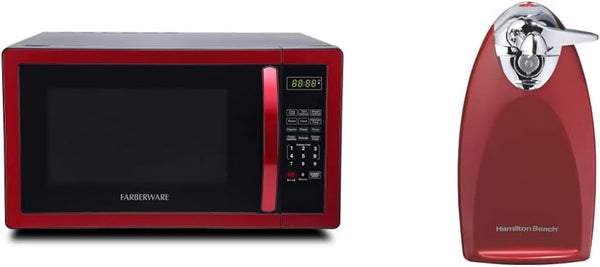 Countertop Microwave Oven (1000 Watts) and Hamilton Beach Electric Can Opener with Knife Sharpener1