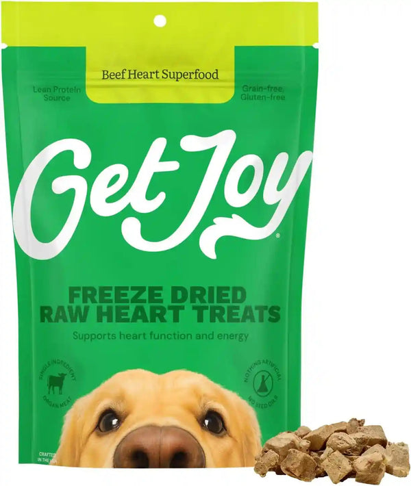 Get Joy Freeze Dried 100% Beef Liver Dog Treats, 4Oz | Single Ingredient Organ Meat, High Protein Raw Dog Food Topper, Snack & Training Rewards | Grain Free, Gluten Free, Filler Free12