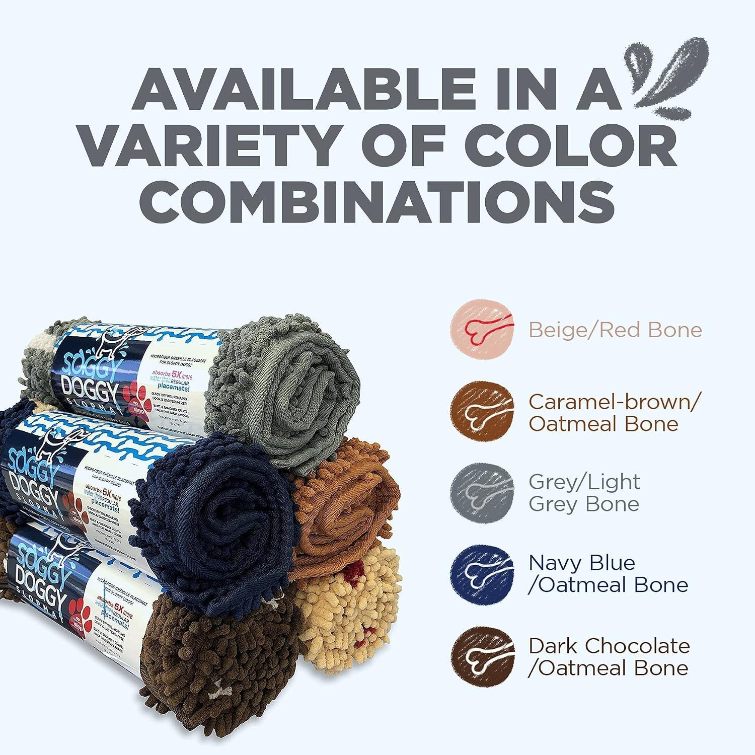 soggy-doggy-slopmat-dog-food-water-mat-gray-18x24-non-slip-backing-traps-kibble-crumbs-spills-kitchen-laundry-room-crate-side-use-quick-dry-chenille