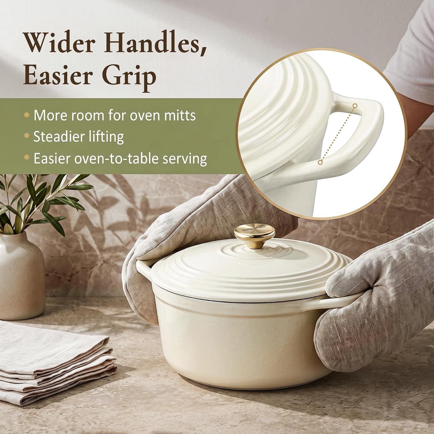 enameled-cast-iron-dutch-oven-5-5qt-pot-with-lid-cookbook-cotton-potholders-heavy-duty-cookware-for-braising-stews-roasting-sourdough-baking-white