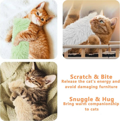 3 Pack Catnip Toys,Soft and Durable Cat Pillows Toys, Funny Cat Toy | Crinkle Sound Catnip Toys,Indoor Interactive Cat Kicker Toy, Companion Toys for Cats, Cat Toys for Indoor Cats (Gray Set)6