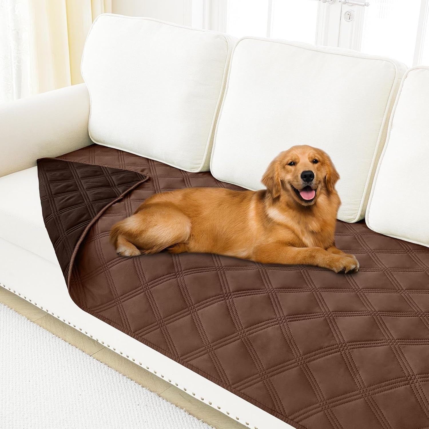 smiry-waterproof-dog-bed-cover-reversible-pet-blanket-for-sofa-couch-soft-washable-dog-blanket-leakproof-couch-cover-for-dogs-cats-furniture-protection-52x82-grey-dark-grey