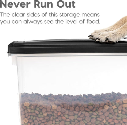 IRIS USA Dog Food Storage Container, Airtight, 30 Lb Capacity, Wheels | Airtight Seal Keeps Kibble, Bird Seed, and Pet Food Fresh While Wheels Provide Easy Mobility around the Home.6