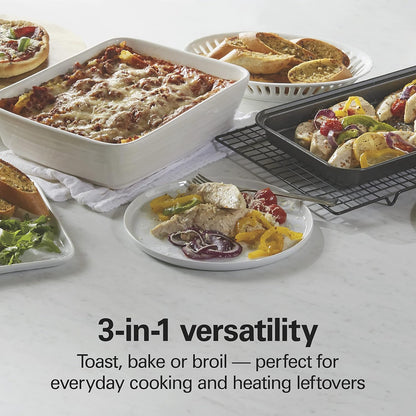 4-Slice Toaster Oven & 1.7L Glass Electric Kettle W/Auto Shutoff, Boil Dry Protection4