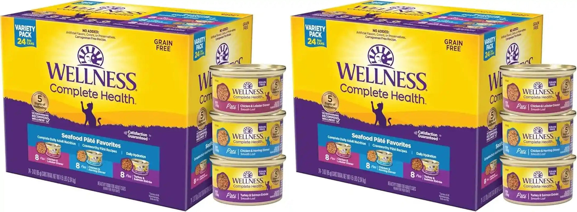 wellness-complete-health-pate-variety-pack-adult-canned-wet-cat-food-natural-protein-rich-grain-free-seafood-favorites-3-oz-pack-of-24-cans