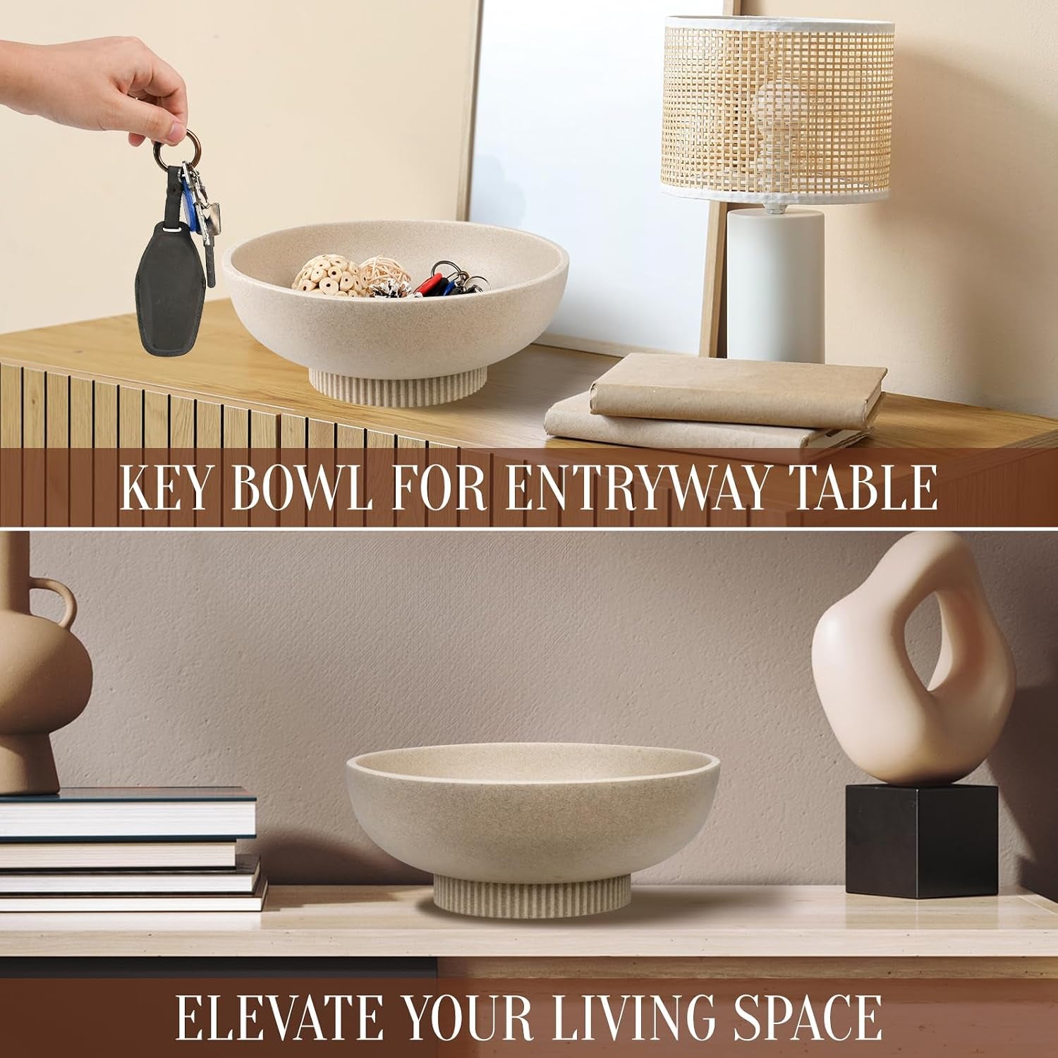 large-resin-pedestal-decorative-bowl-modern-handicraft-bowls-for-home-decor-fruit-bowl-for-kitchen-counter-key-bowl-for-entryway-table-artificial-stone-beige