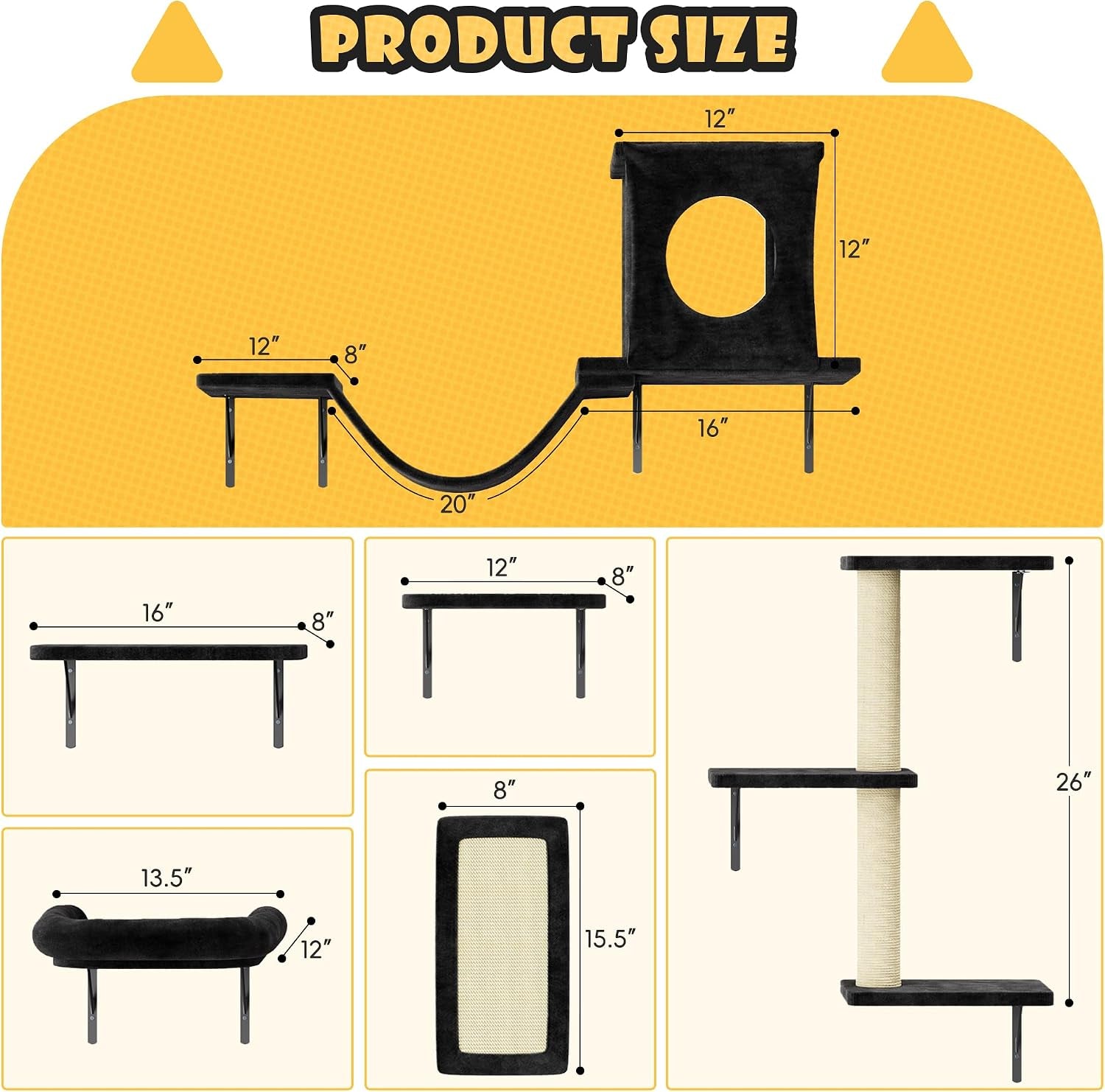 12-in-1-cat-wall-shelves-wall-mounted-cat-climber-with-condo-house-scratching-post-bridge-ladder-space-saving-indoor-play-furniture-for-kittens-black