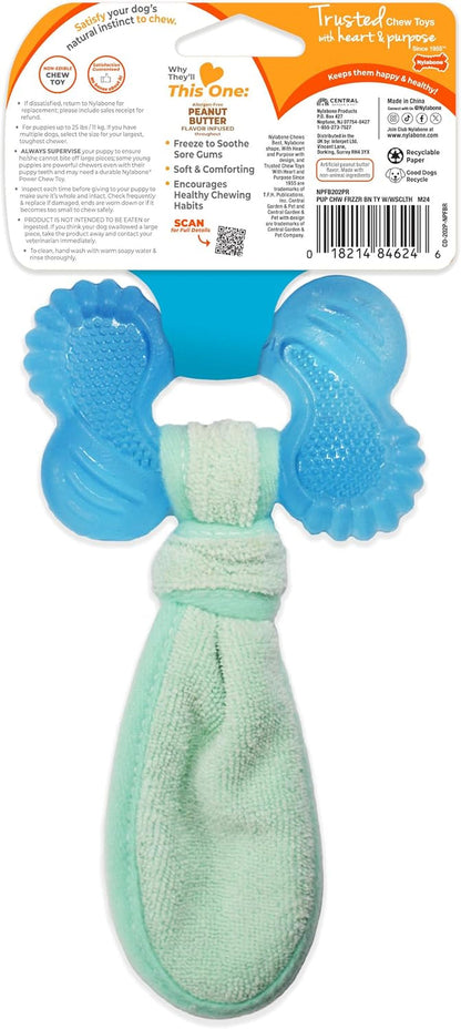 Nylabone Puppy Chew 2-In-1 Teething Freezer Bone Dog Chew Toy, Small | Peanut Butter Flavor, Teething Toys for Puppies, Puppy Teething Freezable to Soothe Sore Gums, for Small Puppies up to 25 Lbs10