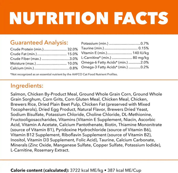 IAMS Proactive Health Healthy Adult Dry Cat Food, Salmon, 7 Lb | Veterinarian-Recommended, Real Salmon #1 Ingredient, Supports Muscle, Heart, Digestion, Skin & Teeth8