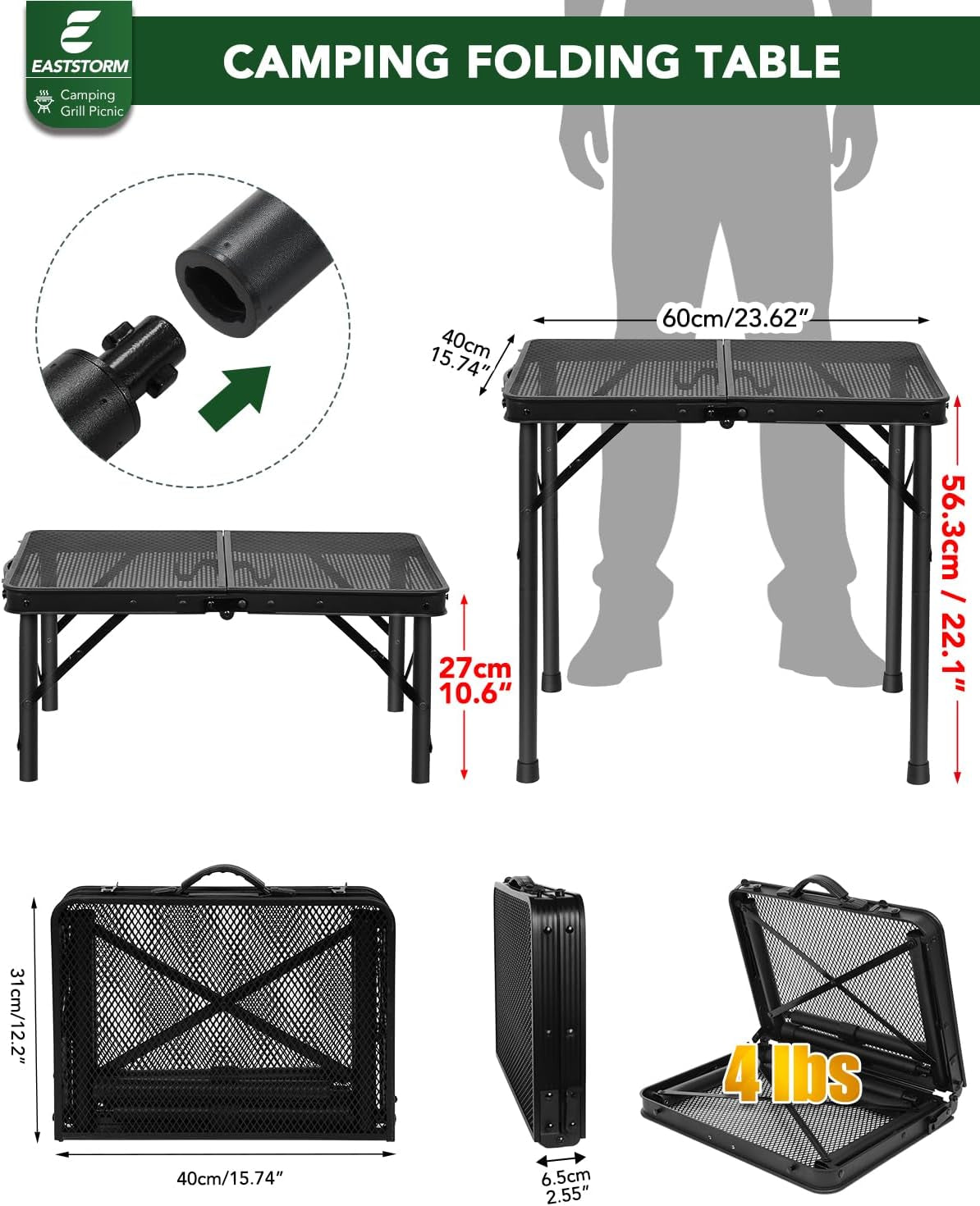 2-ft-folding-camping-table-adjustable-height-10-6-22-in-small-grill-table-black-metal-mesh-23-6-x-15-8-in-portable-compact-for-outdoor-indoor-picnic-bbq-tailgating-with-carry-handle-66-lb-capacity