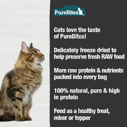 Purebites Minnow Freeze Dried Cat Treats, 1 Ingredient, Made in USA, 2.3Oz4