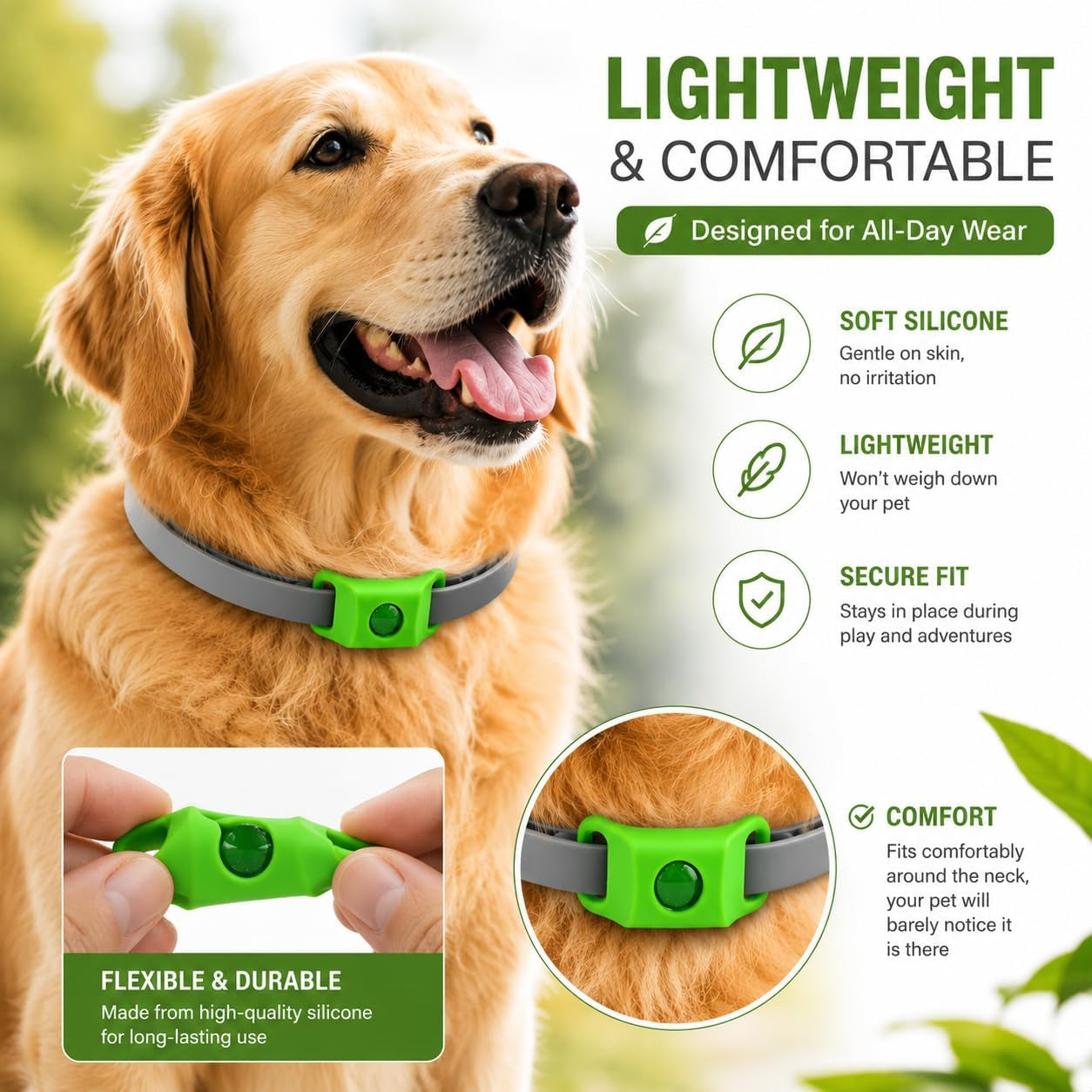 dog-collar-adjustable-dog-collar-holder-small-medium-large-dogs-waterproof-dog-collar-silicone-dog-airtag-holder-with-2pcs-refills