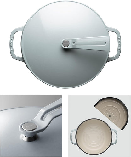 Oven Pot 2.0 | 26Cm (5.9Qt) - Oyster Gray | Lightweight Enameled Cast Iron Dutch Oven, Non-Toxic, Oven-Safe, Induction-Compatible, 10.2”, Serves 4–6, Made in Japan2