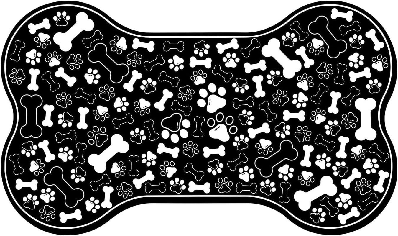 dog-cat-food-mat-bone-shaped-pet-feeding-mat-quick-absorb-water-bowl-placemat-with-rubber-backing-indoor-floor-stain-resistant-pet-accessory-supplies-light-pink-small-12x18-inches