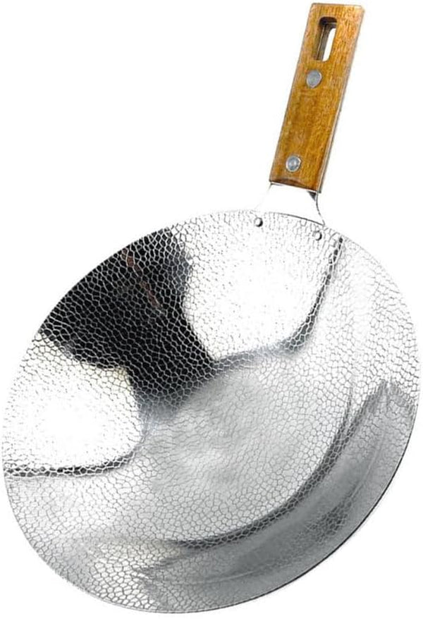 Wok with Handle Stainless Steel Frying Pan for Stir-Fry Deep Base Kitchen Cookware for Home Use 14.56 X 10.23 X 2.36 in 1 Pack9