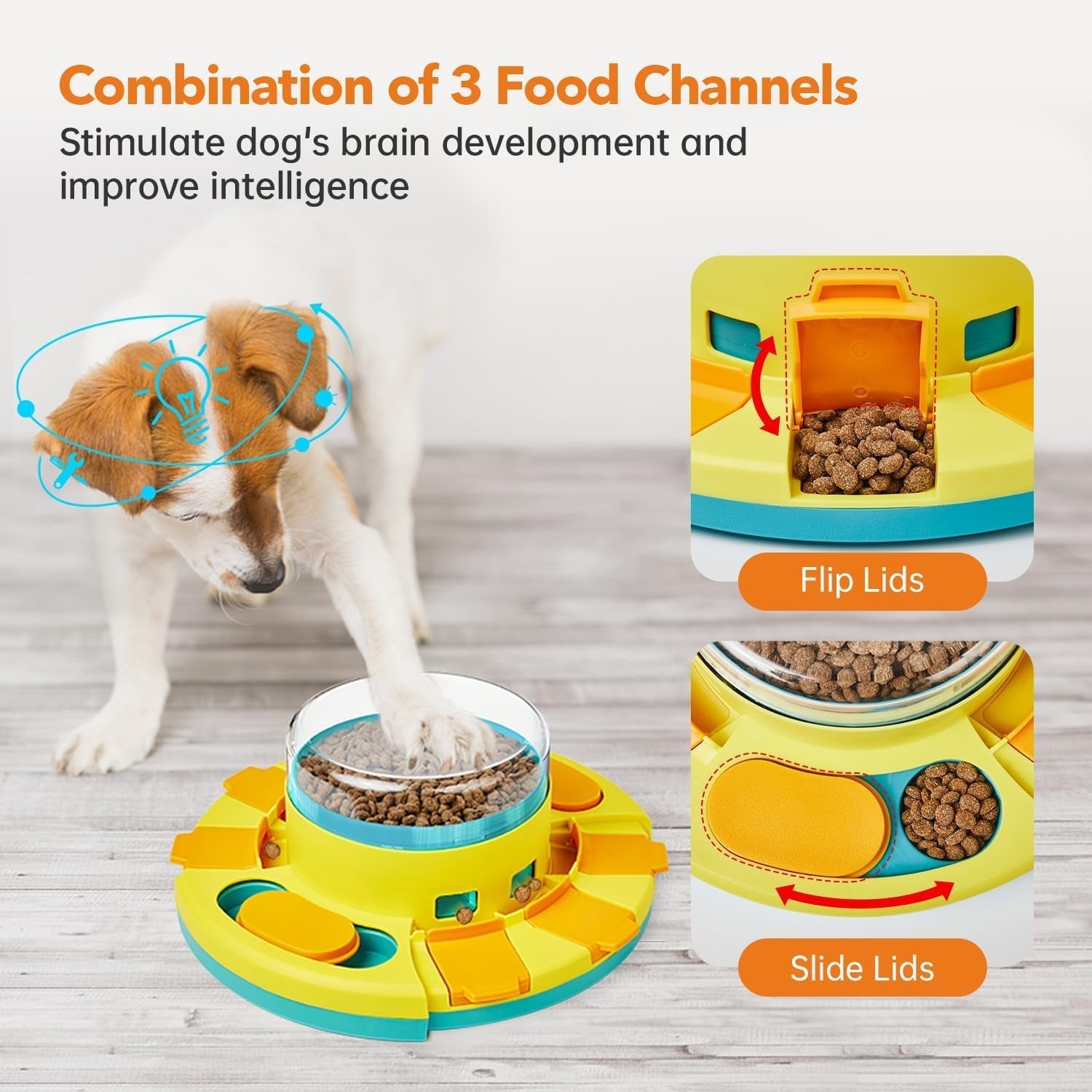 potaroma-dog-puzzle-toy-2-levels-slow-feeder-pup-food-treat-feeding-dispenser-for-iq-training-and-entertainment-for-all-breeds-4-2-inch-height-pup-iq-training-and-entertainment-for-all-breeds-4-2-inch-height
