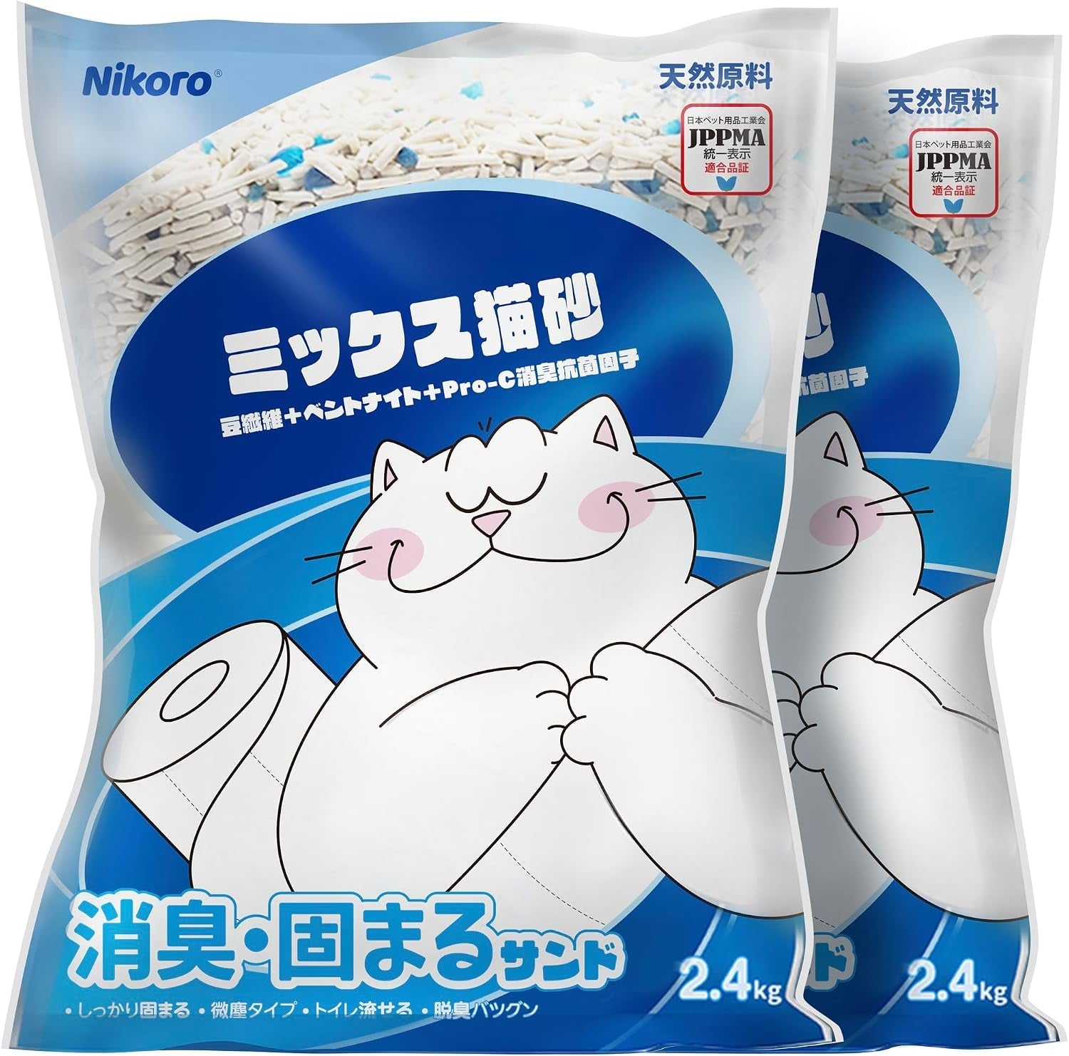 nikoro-tofu-cat-litter-strong-clumping-cat-litters-odor-control-and-unscented-ultra-absorbent-water-flushable-tofu-cat-litter-dust-free-scent-free-21-lbs5-29-lbs-4bags