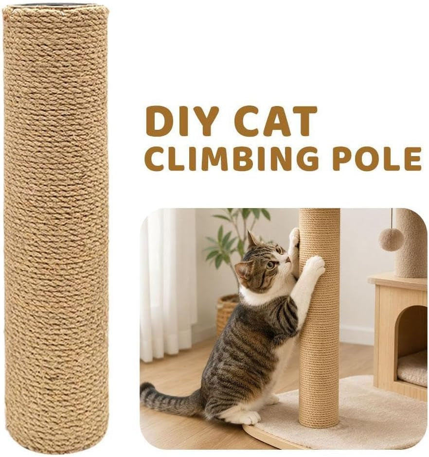 cat-scratching-post-replacement-12-2-inch-sisal-replacement-post-with-m8-screws-diy-cat-tree-accessories-for-indoor-kitten-furniture-repair-natural-sisal-rope-pole-yellow