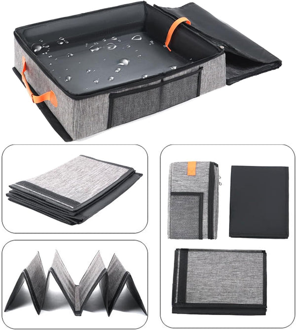 Portable Cat Litter Box Hard Bottom Zippered Tray Pet | Waterproof Portable Cat Box Indoor Outdoor Travel Car Camping Hotel Corner Housebreaking5