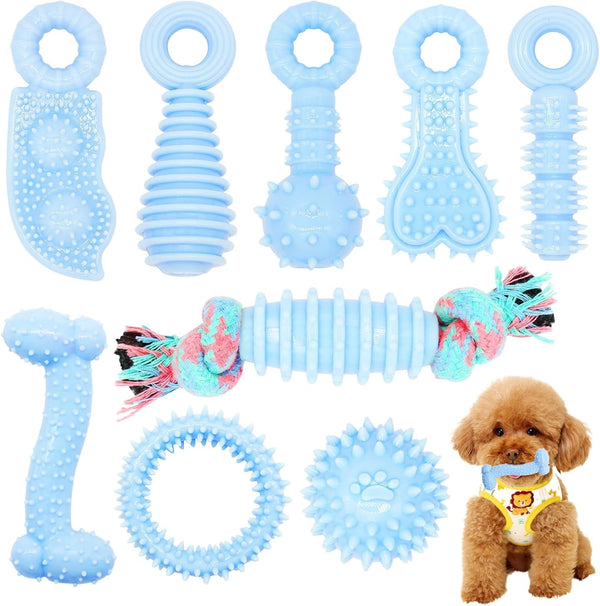 Puppy Toys, 6 Pack Dog Chew Toys for Puppy, Cute Pink Small Dog Toys, Puppy Teething Toys for Puppies, Soft Durable Interactive Chew Toy for Small Dogs12