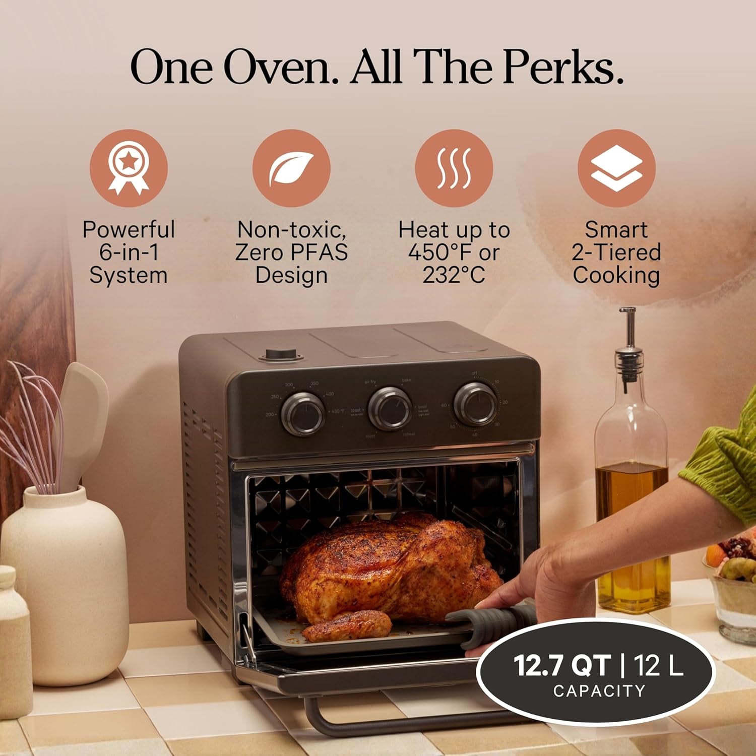 our-place-wonder-oven-6-in-1-air-fryer-toaster-oven-2-rack-13-qt-non-toxic-air-fryer-toaster-oven-combo-basket-wire-rack-bake-pan-crumb-tray-toast-roast-bake-broil-reheat-steam