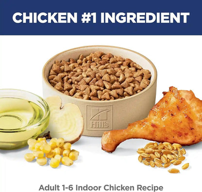 Hill'S Science Diet Adult 1-6 Indoor Dry Cat Food, Chicken, 7 Lb. Bag | #1 Veterinarian Recommended, Chicken Recipe, 7 Lb. Bag3