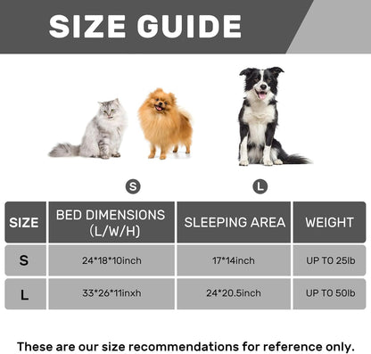 Hollypet Small Dog Large Cat Bed Puppy Couch Beds for Pets up to 25 Lbs | Fluffy Dog Cat Couch Plush Soft Warming Pets Beds with Machine Washable Cover and Non-Slip Bottom9
