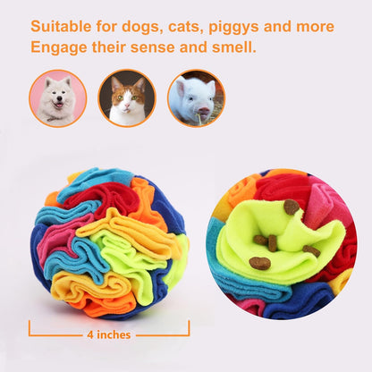 Ablechien Snuffle Ball - Snuffle Ball for Small Dogs, Interactive Dog Toys to Keep Them Busy, Puppy Dog Puzzle Toy with Storage Bag Machine Washable2