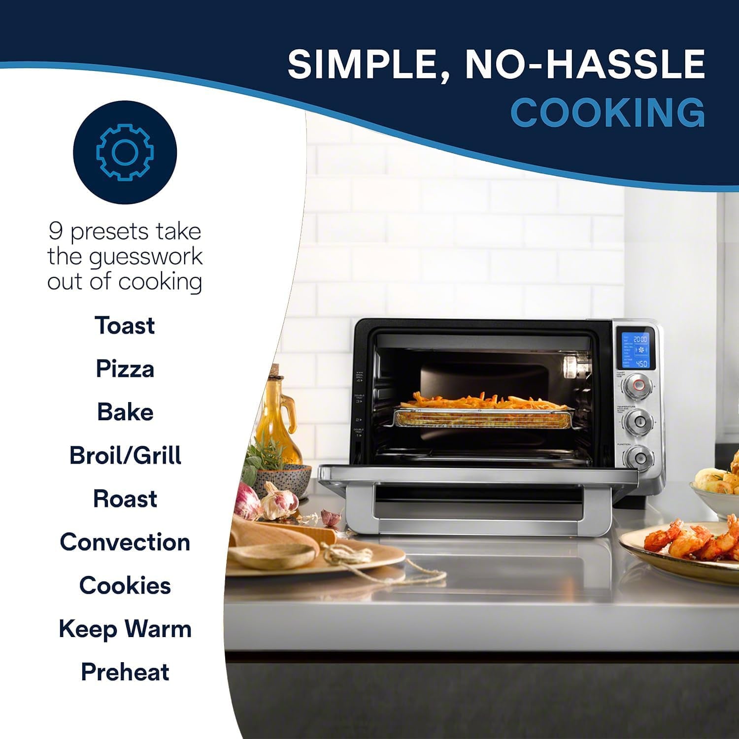 delonghi-10-in-1-digital-airfryer-24l-true-convection-toaster-oven-with-internal-light-grills-broils-bakes-roasts-reheats-preset-for-cookie-pizza-1800-watts-stainless-steel