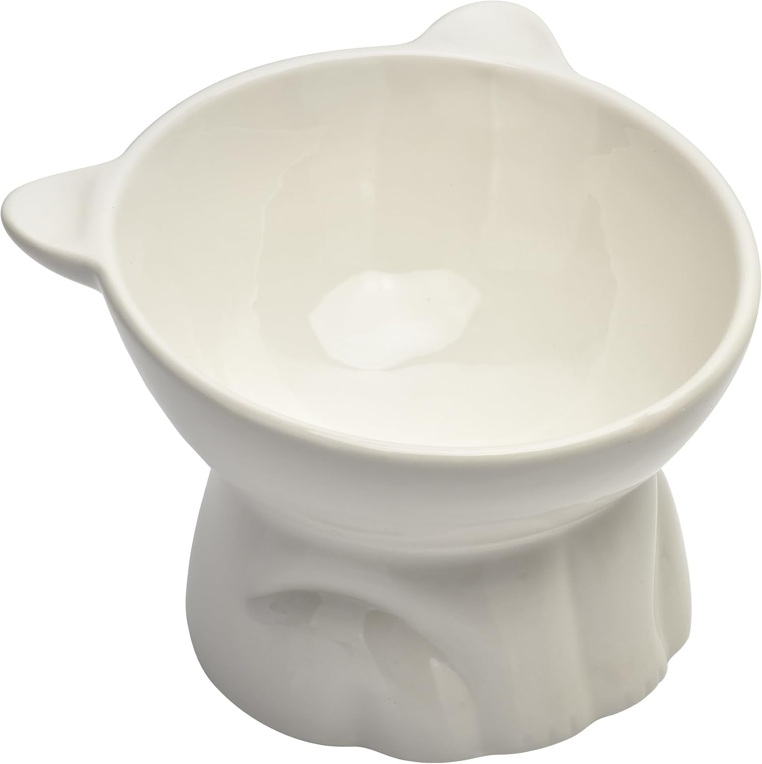 elevated-cat-food-bowl-8-oz-ceramic-raised-and-tilted-water-bowl-anti-vomiting-and-protect-pets-spines-dishes-for-fat-faced-cat-indoor-cats-kitten-small-dog-white
