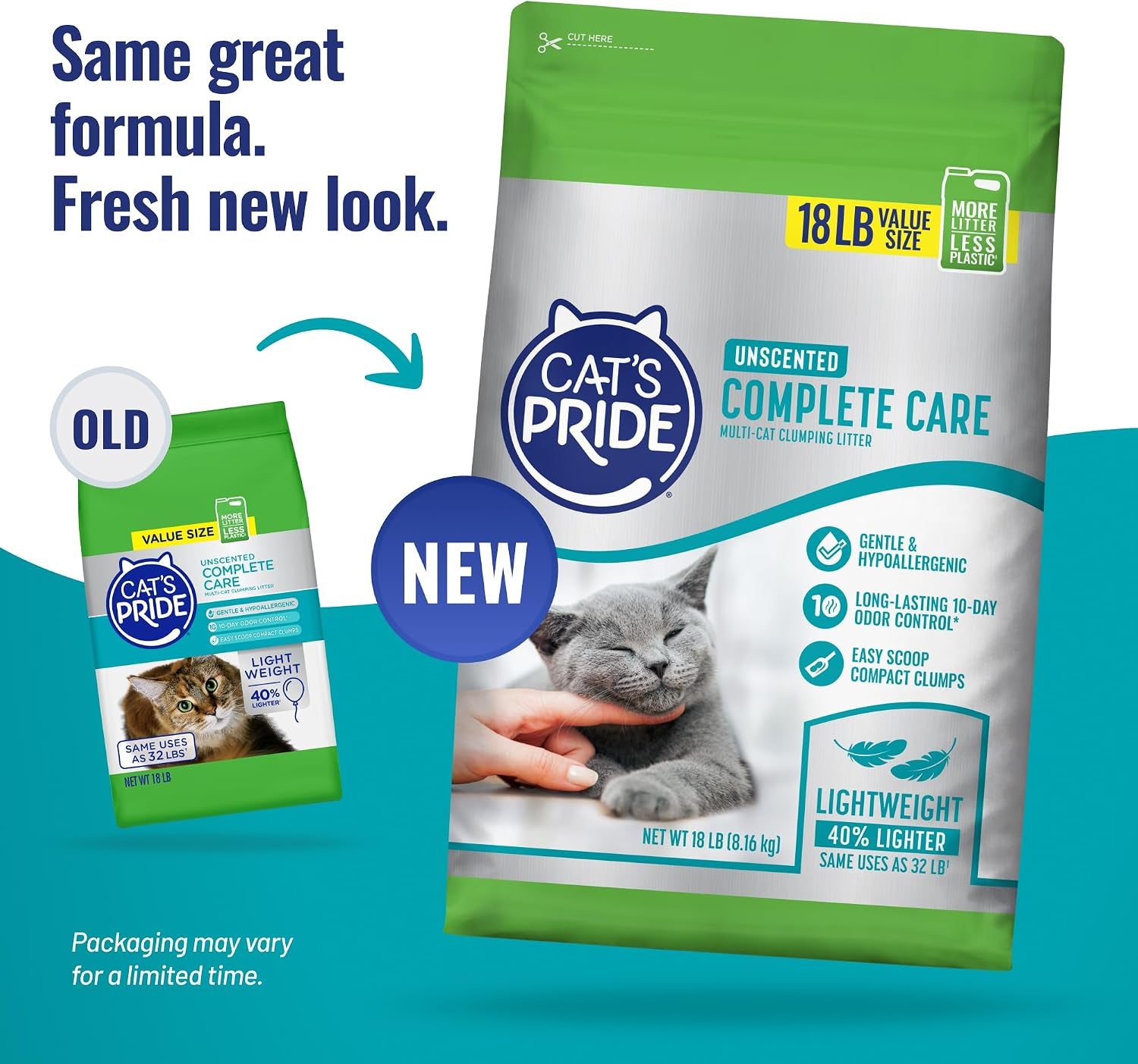 cats-pride-premium-lightweight-clumping-litter-complete-care-up-to-10-days-of-powerful-odor-control-hypoallergenic-multi-cat-unscented-18-pounds