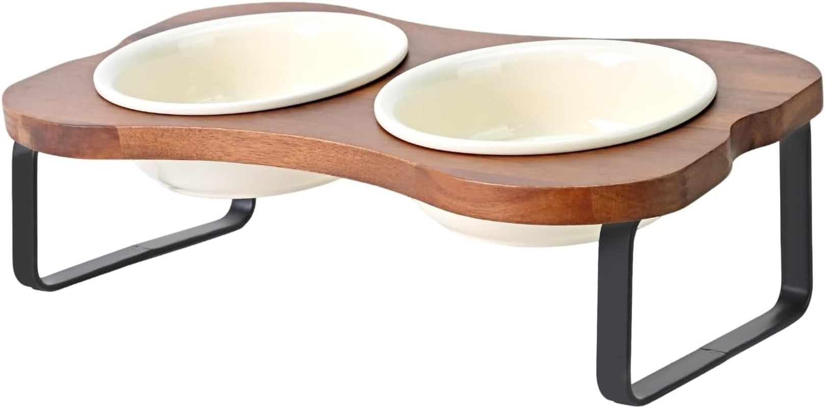 spunkyjunky-ceramic-elevated-tilted-dog-bowls-bone-shaped-raised-with-2-height-iron-stand-4-9-dog-and-cat-food-water-bowls-set-non-slip-for-puppy-kitten-small-sized-breed-7-oz-light-green