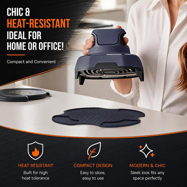 Tailored Ninja Crispi Powerpod Silicone Trivet – Hot Pads for Ninja Crispi Glass Air Fryer Accessories, Heat-Resistant, Non-Slip, Protection for Countertop, Fit Ninja FN101GY | FN101SG | FN101ST4
