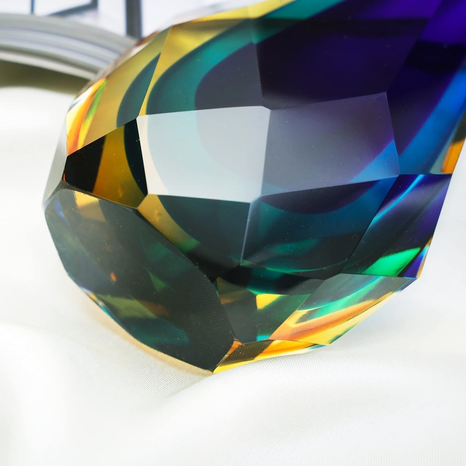 hand-blown-glass-sculpture-glass-decor-murano-style-glass-statue-and-figurine-wonderful-gift-blue-and-green-color