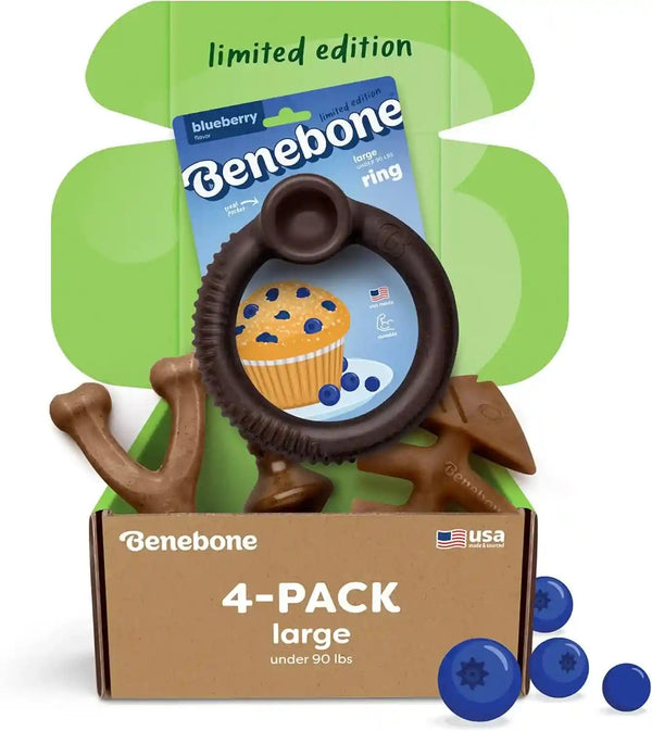 Benebone Small 4-Pack Dog Toys for Aggressive Chewers – under 30 Lbs24