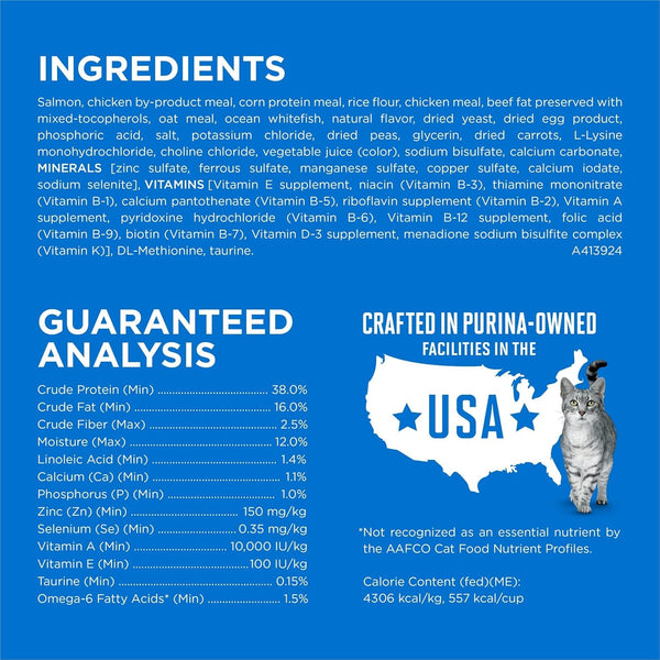 Purina ONE plus High Protein Cat Food Dry Salmon and Ocean Whitefish Cat Skin and Coat Health Formula - 7 Lb. Bag4