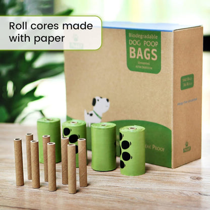 Dog Poop Bags Rolls 540 Count, Unscented Refill Rolls, 9" X 13" Doggie Poop Bags, Dog Waste Bags by Pobby7