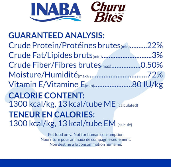 INABA Churu Bites Soft & Chewy Cat Treats, Chicken, 18Ct | Immune Support, 72% Moisture, Low Calorie, Pill-Friendly Center, Grain-Free, Preservative-Free, 18 X 0.35 Oz Tubes4