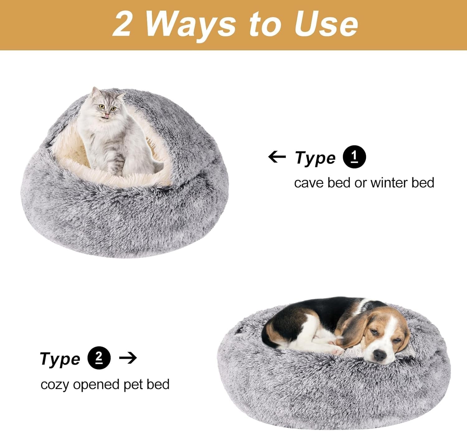 hooded-dog-bed-for-small-dogs-nest-dog-beds-washable-cute-cat-cave-bed-cozy-nook-pet-bed-for-dogs-or-cats-anti-slip-puppy-bed-fits-up-to-22-lbs-petsgrey-20-x-20
