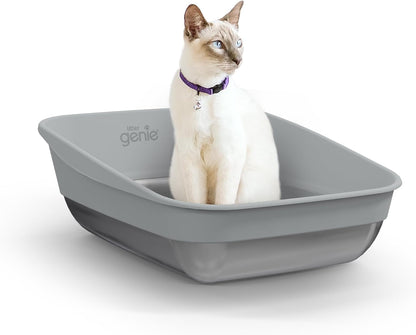Litter Genie Cat Litter Box | Portable, Open, High Sided Cat Litter Box with Handles | Flexible Plastic Litter Box | Comfortable, Easy-Clean Cat Box10