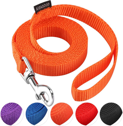 AMAGOOD 6 FT Puppy/Leash, Strong Traditional Style with Easy to Use Collar Hook, Great for Small, Medium and Large Dogs (5/8In X 6 Ft, Purple)17