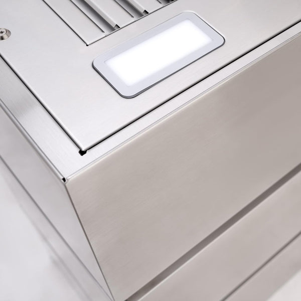Stainless Steel Range Hood, 3 Stacks Modern Box Kitchen Hood with Powerful Vent Motor, Wall Mount, 30"W X 30"D X 14"H, Brushed Stainless6