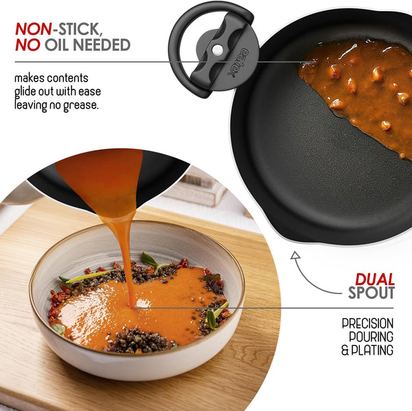 Pasta Pot with Strainer Lid - 5 Quart Multipurpose Stock Pot, Simmer Spaghetti Pot with Pasta Strainer Lid - Twist & Lock Handles, Nonstick Ceramic Stainless Steel Pot, Tempered Glass Lid Black7