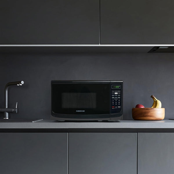 0.7 Cu. Ft. Countertop Microwave Oven – 700 Watts Power, Auto Cook Settings, Defrost, Easy Clean and Child Safety Lock - Black7