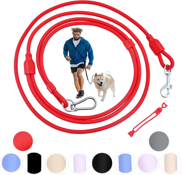 9-In-1 Hands Free Dog Leash Crossbody/Waist Blue Small Dogs | Adjustable, Waterproof No-Pull Dog Collar/Harness/Leash Set, Heavy Duty, Slip Lead, Fits 8-120Lbs14