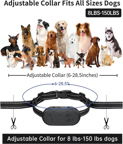Dog Shock Collar with Remote Control - Rechargeable Dog Training Collar, IPX7 Waterproof E Collar for Dogs with 4 Safe Modes Flashlight Beep Vibration Shock Ideal for All Dog Sizes (8-150Lbs)3