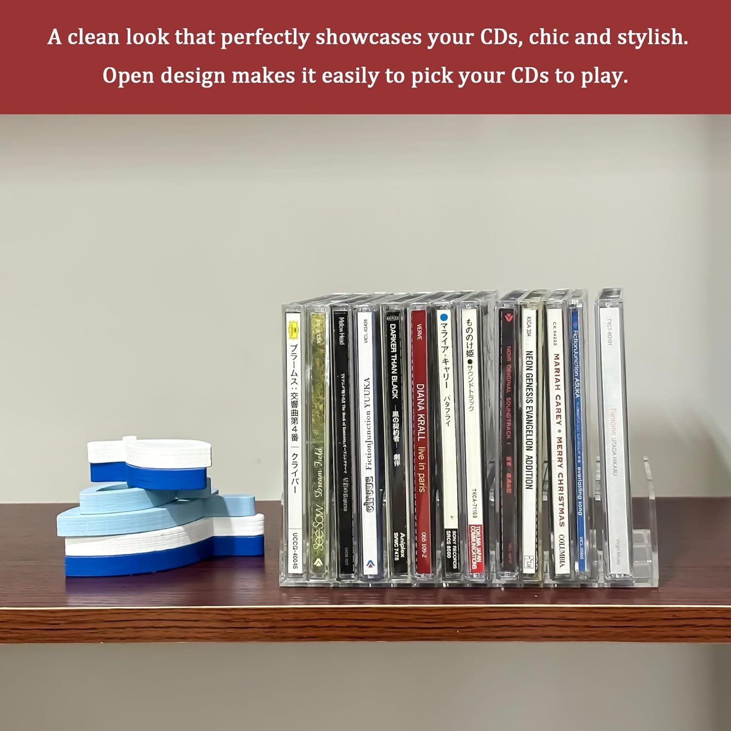 2-pcs-clear-acrylic-cd-holder-dvd-cd-display-rack-cd-storage-box-vinyl-record-storage-stand-holds-up-to-14-standard-cd-cases-for-media-shelf-storage-and-organization